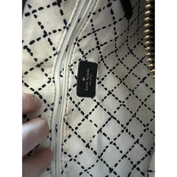 Kate Spade black leather tote bag - Picture 5 of 8